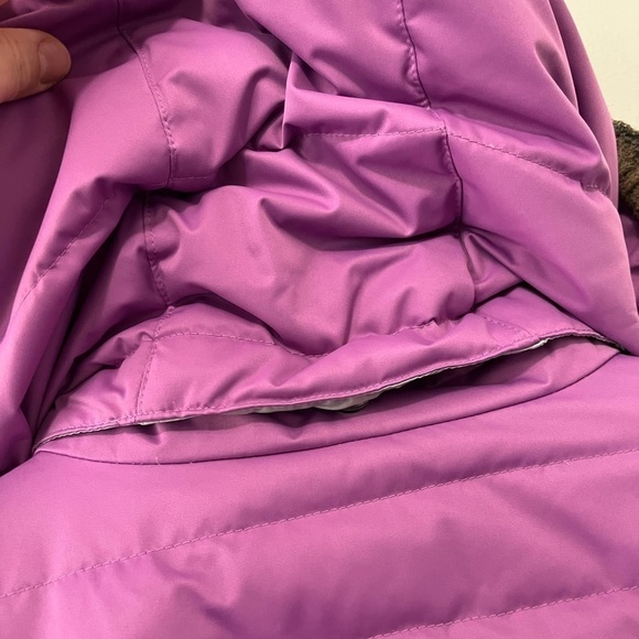 Vintage Columbia Purple Hooded Down Filled Women’s Winter Puffer Ski Jacket - Picture 10 of 11